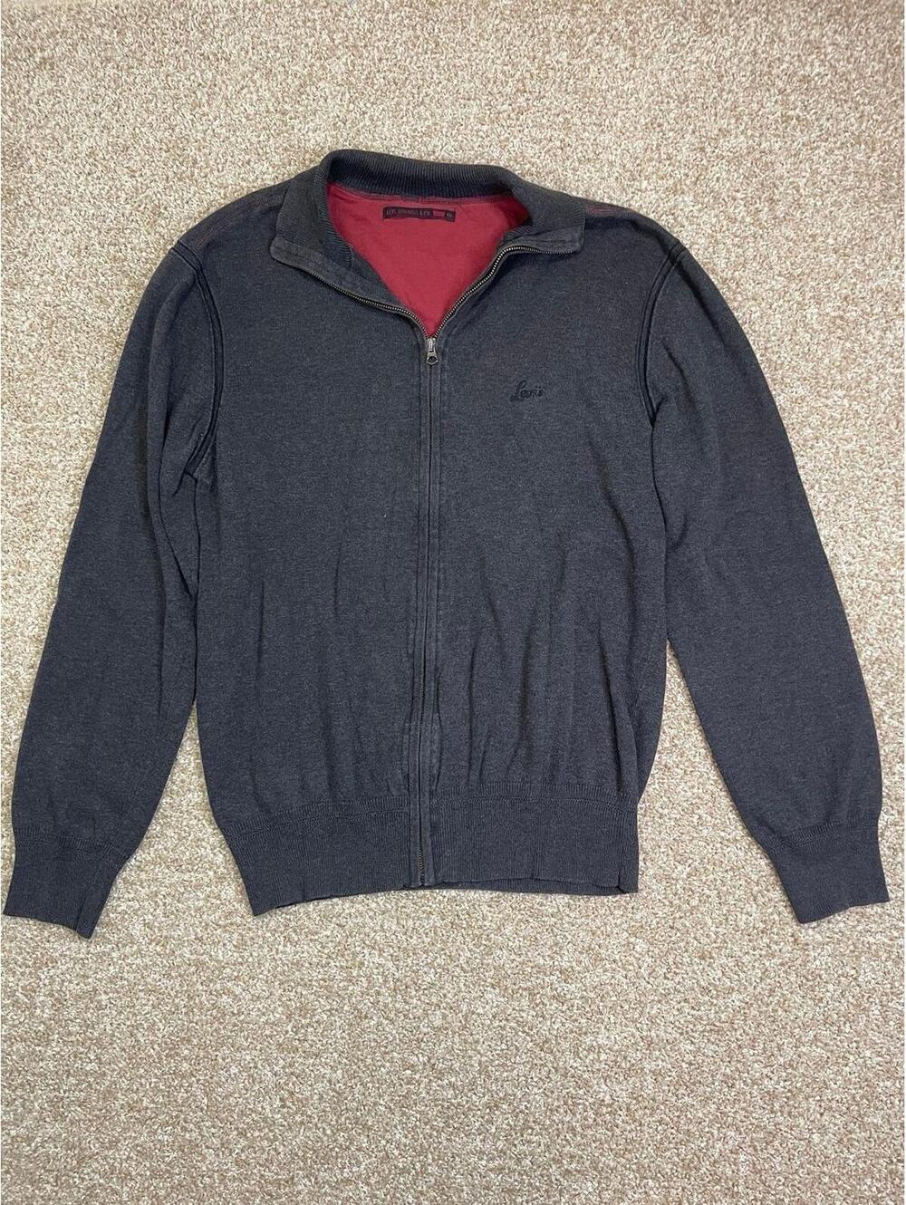 LEVI'S Mens Cardigan Sweater Medium Gray
